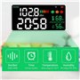 DéCibel MèTre Tenture Murale SonomèTre 30-130DB Gamme 11 Pouces Affichage LED Bruit Temps TempéRature