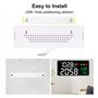 DéCibel MèTre Tenture Murale SonomèTre 30-130DB Gamme 11 Pouces Affichage LED Bruit Temps TempéRature