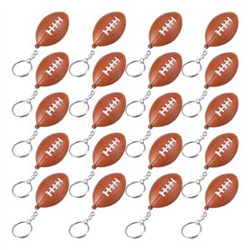 PYNQ Lot de 20 Porte-CléS Ballon de Rugby pour Les FêTes