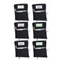 Muuoeou Lot de 6 sacs de rangement pour chaise - Sacs de chaise pour salle de classe - Sacs de chaise d'étudiant - Organiseur de