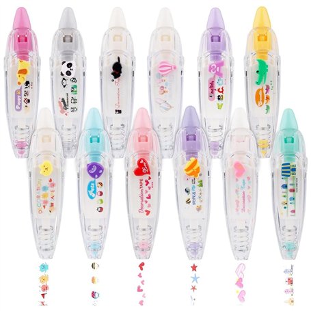 DKSooozs Ensemble de 12 Stylos à Décoratif à Pression