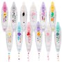 DKSooozs Ensemble de 12 Stylos à Décoratif à Pression