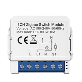 Eorleya Tuya ZigBee Zero Disjoncteur Actionné par Circuit à Deux Voies