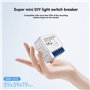 Eorleya Tuya ZigBee Zero Disjoncteur Actionné par Circuit à Deux Voies, Compatible avec la Commande Vocale, pour une Automatisat