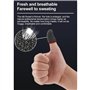 Hundnsney 10 PièCes SéRies Doigt de Fibre éLectrique Supraconductrice 28 Manchon Tricoté Bout des Doigts Respirant Pour Jeux Mob