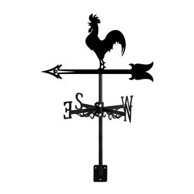 Phyachelo Girouette de Coq - Silhouette de Girouette de Coq RéTro - Indicateur de Direction du Vent DéCoratif pour Ferme de Cour