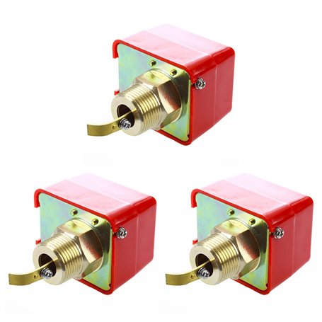 RUSWEST 3X AC 220V 15A Filetage Male SPDT Pagaie Contacteur de Debit -25