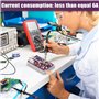 Heilanole Module D'Amplificateur de Puissance Portable DC 12-15V 20W pour Émetteur-Récepteur à Ondes Courtes avec Filtre Passe-B