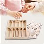 Muuoeou Boîte à broches pour enfants en développement précoce, baguettes de comptage pour filles et filles, outil de comptage pr