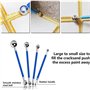 Lingshi Lame de Scie de 23 Pièces pour Joint de Scie à Main Outil de Couture de Bord de Calfeutrage de Joint de Carrelage