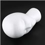 Vadillo Lot de 2 têtes de mannequin en mousse pour présentation de perruque, chapeau et perruque Blanc