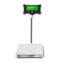 Iouaer Balance Numérique PS21 200 Kg Balance Postale Électronique Balance au Sol en Acier Inoxydable Affichage LCD Rétroéclairé
