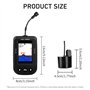 Kissmii Détecteur de Poisson Portable, Sondeur de Profondeur d'eau, Sondeur de Température avec Capteur de Sonar à Fil, Transduc