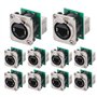 Muuoeou Lot de 10 connecteurs Ethercon RJ45 encastrables NE8FDP Ethercon série D Cat5 RJ45 femelle encastrable