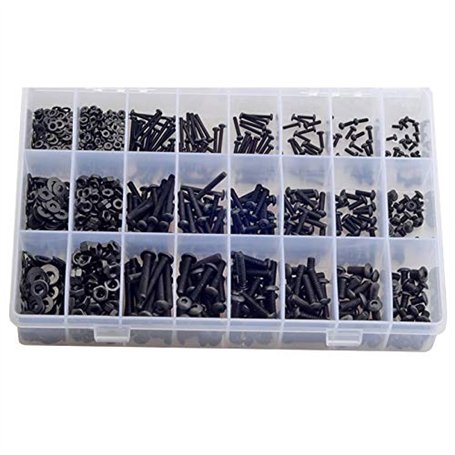 TsoLay M2M3M4 Lot de 1080 têtes rondes plates hexagonales 10