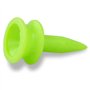Yheonver Lot de 100 petits tees de golf en plastique - 2,2 cm - Vert