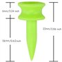 Yheonver Lot de 100 petits tees de golf en plastique - 2,2 cm - Vert
