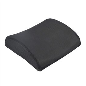 Rtauhife Memory Foam Seat Soutien Lombaire Retour Coussin Oreiller Bureau pour de Voiture Noire