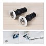 Wadakada Siege de toilette Fixation des vis de fixation superieure 2 paires universelles en caoutchouc expansible ecrous a goujo