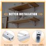 Kznifmk 2 Pièces Supports D'Étagère Pliants Bricolage Meubles Muraux Gain de Place pour Poste de Travail de Garage 12 Pouces