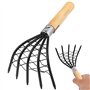 GIWFBQTR 2X Râteau à Cinq Griffes Outil de Scarification Râteau à Fruits de Mer