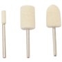 Peowuieu Lot de 20 disques de polissage en feutre pour montres polonaises - Accessoires de fixation - Tige de 1/8"