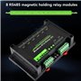 Feeuid Module De Relais À 8 Canaux DIN avec RS485, Relais De Rétention Magnétique, Protocole Modbus RTU et Circuit De Protection