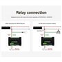 Feeuid Module De Relais À 8 Canaux DIN avec RS485, Relais De Rétention Magnétique, Protocole Modbus RTU et Circuit De Protection