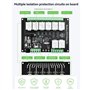 Feeuid Module De Relais À 8 Canaux DIN avec RS485, Relais De Rétention Magnétique, Protocole Modbus RTU et Circuit De Protection