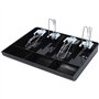 Hlxnyami 3X Pochette Rigide Caisse de Caisse Enregistreuse Nouveau Classifier Magasin Caissette à Monnaie Coffret à Tiroir-Caiss