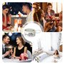 Jeenuuder Photophore Décoratif en Résine avec Poignée, Support de Bougie Chauffe-Plat pour Centre de Table, Support D'Éclairage 