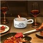 Jeenuuder Photophore Décoratif en Résine avec Poignée, Support de Bougie Chauffe-Plat pour Centre de Table, Support D'Éclairage 