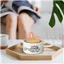 Jeenuuder Photophore Décoratif en Résine avec Poignée, Support de Bougie Chauffe-Plat pour Centre de Table, Support D'Éclairage 