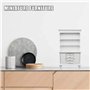 Pmkvgdy Bibliotheque Cabinet Multifonctionnel en Bois Mobilier Miniature pour 1/12 de Poupee - Blanc