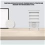 Pmkvgdy Bibliotheque Cabinet Multifonctionnel en Bois Mobilier Miniature pour 1/12 de Poupee - Blanc