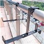 Wlauqueta 1 paire de crochets pour pots de fleurs - Pour balcon - Réglable en hauteur - Taille S