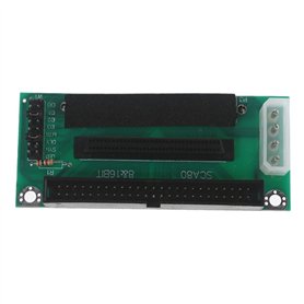 Junterone Carte Adaptateur SCSI 80 Broches vers 68 Broches vers 50 Broches pour Transmission de Données pour Mini PC