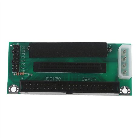Junterone Carte Adaptateur SCSI 80 Broches vers 68 Broches vers 50 Broches pour Transmission de Données pour Mini PC