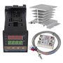 Ggnaxivs Régulateur de Température PID -C100 Kit de Thermostat Haute Tension 100ACV à 240ACV+Relais SSR 40DA+ Sonde K