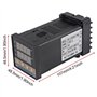 Ggnaxivs Régulateur de Température PID -C100 Kit de Thermostat Haute Tension 100ACV à 240ACV+Relais SSR 40DA+ Sonde K