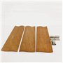 Boddceto 20 Mèches en Bois pour la Fabrication de Bougies, 4 cm de Largeur par 12 cm de Hauteur, Mèches de Bougies en Bois sans 