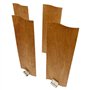 Boddceto 20 Mèches en Bois pour la Fabrication de Bougies, 4 cm de Largeur par 12 cm de Hauteur, Mèches de Bougies en Bois sans 