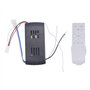 CAIONPLE Kit de Télécommande Universelle pour Ventilateur de Plafond 50W à 6 Vitesses avec Fonction de Minuterie pour Éclairage 