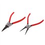 Xbsduih Lot de 4 pinces pour anneaux élastiques 180 mm pour anneaux élastiques pinces pour anneaux élastiques pinces courbes int