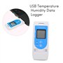 Yheonver TempéRature USB Enregistreur de DonnéEs D'Humidité RéUtilisable Enregistreur de DonnéEs RH TEMP Couleur Chaude Enregist