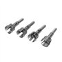 Mocturnity Lot de 4 essieux de roue RC 1/18 pour A949 / A959 / A969 / A979 / K929 Jouet tout-terrain