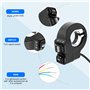 Cpolebev VéLo éLectrique 2 en 1 Clignotant Bouton de Commutation PièCes de VéLo éLectrique Accessoires Moto VéLo éLectrique Scoo