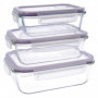 Ensemble de Boîtes à Lunch Quid Frost (3 pcs) Verre 0,37 - 0,64 - 1,04 l 36,99 €