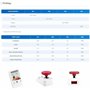 Giwnhvx Joystick2 Unité Effet Hall Joystick Intégré STM32 STM32G030 Communication I2C LED RVB