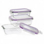 Ensemble de Boîtes à Lunch Quid Frost (3 pcs) Verre 0,37 - 0,64 - 1,04 l 36,99 €